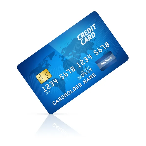 Kreditkarte isoliert — Stockfoto
