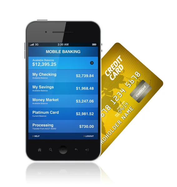 Concetto di mobile banking — Foto Stock