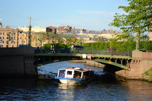 Kanał rzeki w Sankt Petersburgu — Zdjęcie stockowe