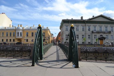 Small bridge in St. Petersburg clipart