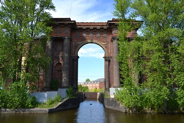 Water gate van nieuwe holland eiland — Stockfoto