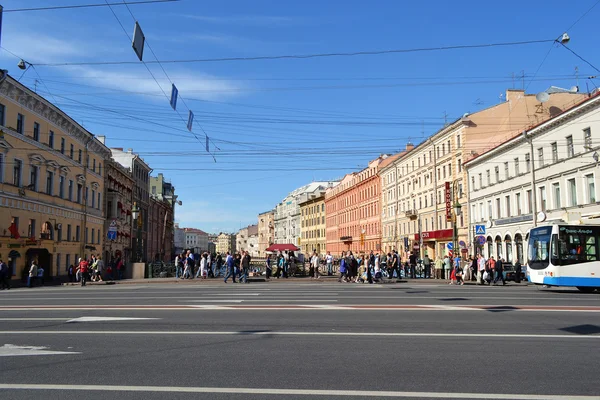 Nevsky Prospect, Sankt Petersborg, Rusland - Stock-foto