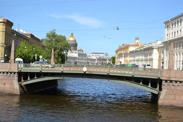Ponte Potseluev em São Petersburgo — Fotografia de Stock
