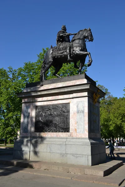 Monument à Pierre Ier à Saint-Pétersbourg, Russie — Photo