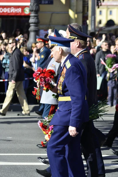 Parade kemenangan di St.Petersburg — Stok Foto