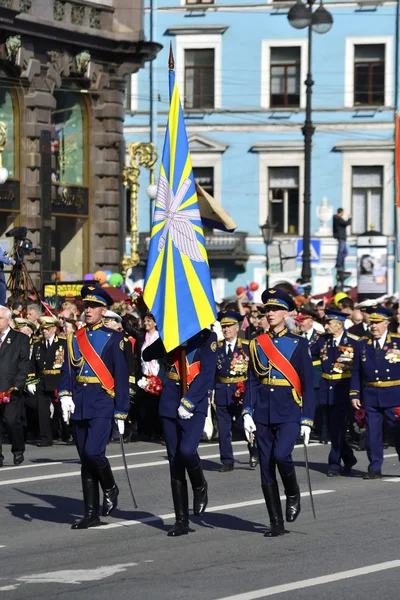 Desfile da vitória em São Petersburgo — Fotografia de Stock