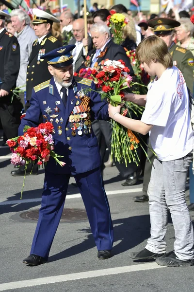 Sfilata della vittoria a San Pietroburgo — Foto Stock