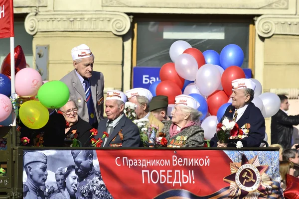 stock image Victory parade in St.Petersburg