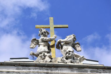 Detail of the Catholic Church of St. Catherine clipart