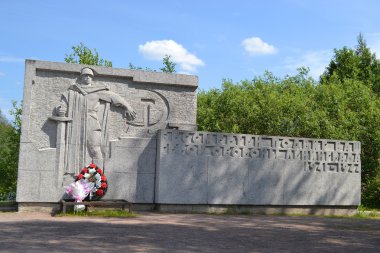 Memorial of russian soldiers clipart