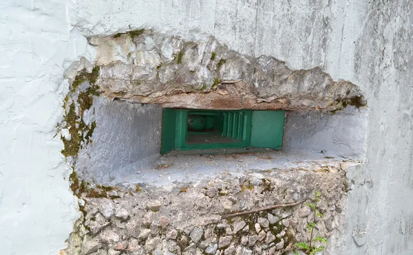 Embrasione di bunker militare — Foto Stock