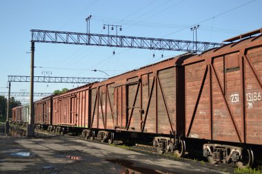 Cargo train clipart