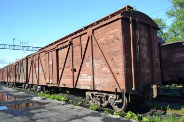 Cargo train clipart