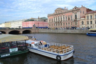 st.petersburg fontanka Nehri'nin görünümü