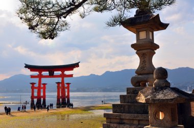 Reflection of Miyajima clipart