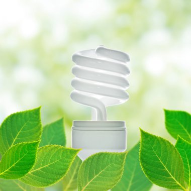 Energy saving lamp concept clipart