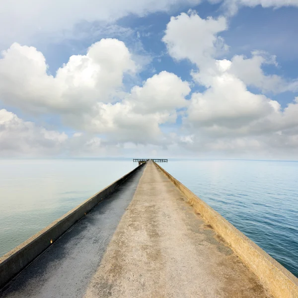 stock image Jetty road to sea