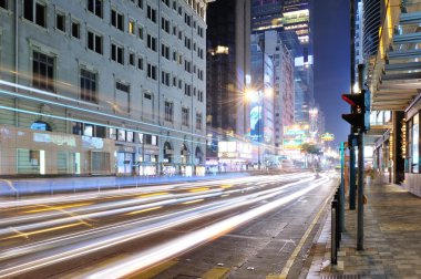 Tsim Sha Tsui Shopping Street at Night clipart