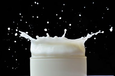 Milk splash clipart