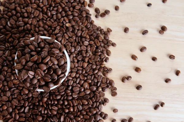 Свіжа кава в зернах — стокове фото