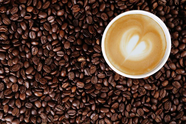 コーヒー豆の背景 — ストック写真