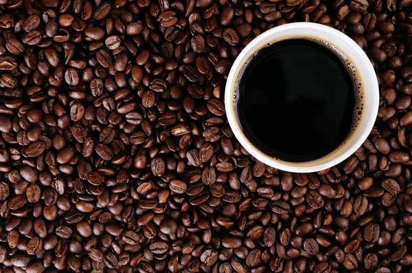 Kávébab háttér — Stock Fotó