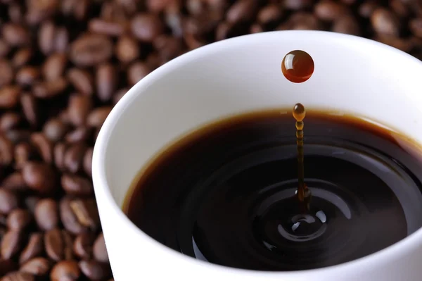 Tło ziaren kawy — Zdjęcie stockowe