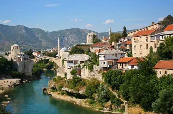 มุมมองของ Mostar — ภาพถ่ายสต็อก