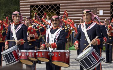 Jordanian military orchestra, festival clipart