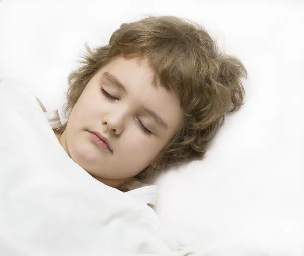 Slapende jongen — Stockfoto