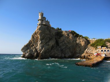 Castle Swallow's nest, Crimea, Ukraine clipart