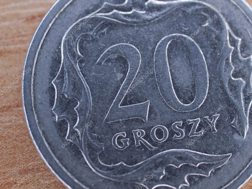 波兰货币-20 groszy 硬币的关门——图库图片© andreshka1 #12365854