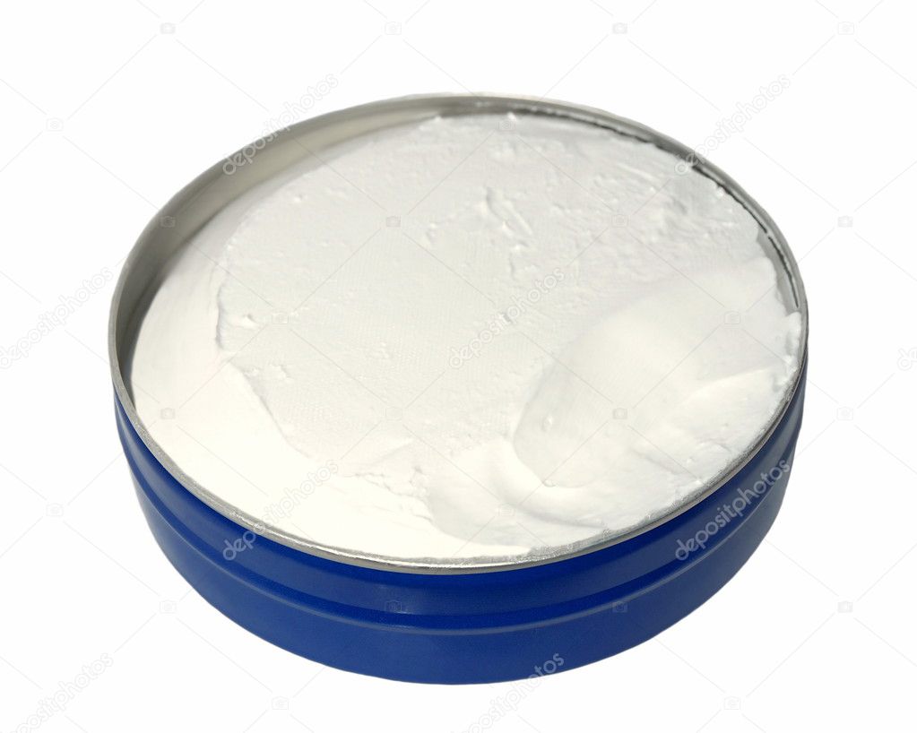 Hand cream box isolated on white