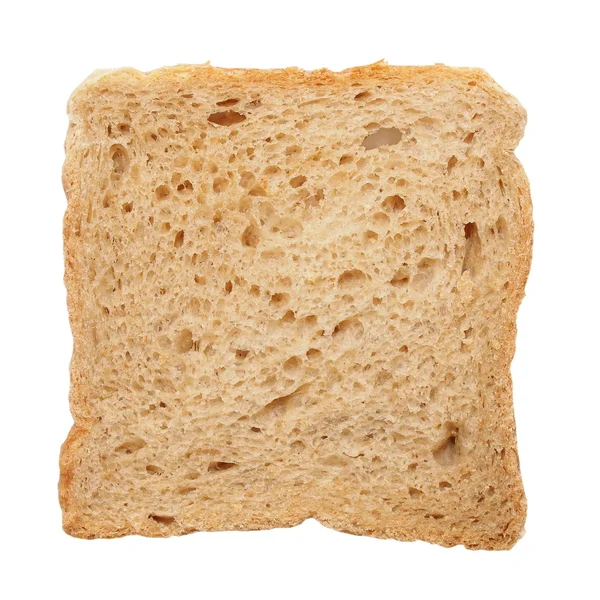 被白色背景隔离的烤面包 — 图库照片