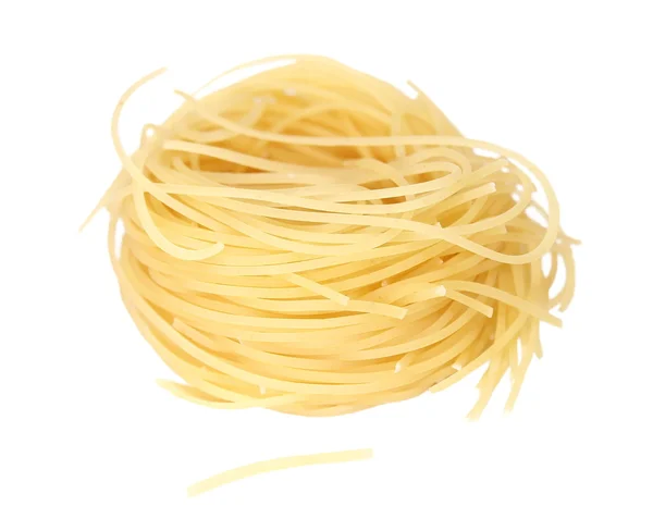 Zuppa di pasta italiana isolata su fondo bianco — Foto Stock