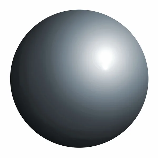 Ілюстрація металу м'яч — стокове фото