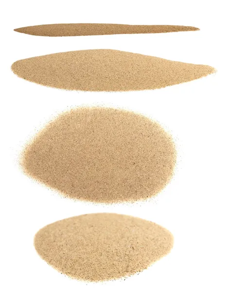 Pile desert sand isolated on white backgrounds — Stock Photo, Image