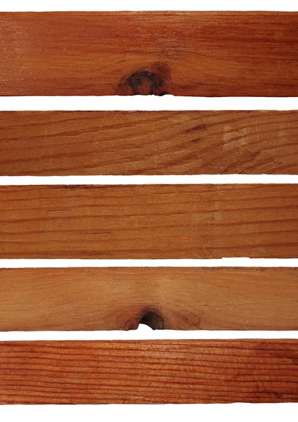 Tablón de madera aislado sobre fondo blanco — Foto de Stock