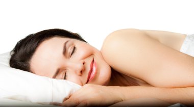 Beautiful woman sleeping clipart