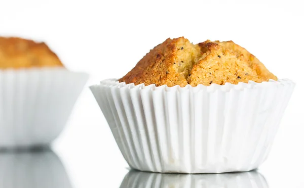 Taze ev pişmiş muzlu muffin — Stok fotoğraf