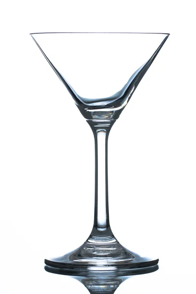 Empty martini glass on white. — Stock Photo, Image