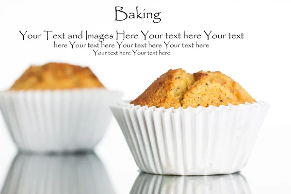 stock image Freshly home baked banana muffin