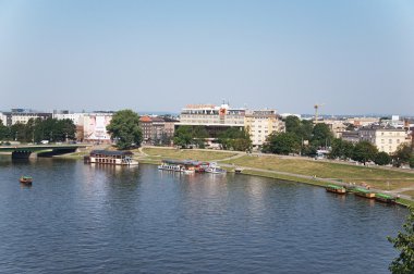 Krakow vistula Nehri manzarası