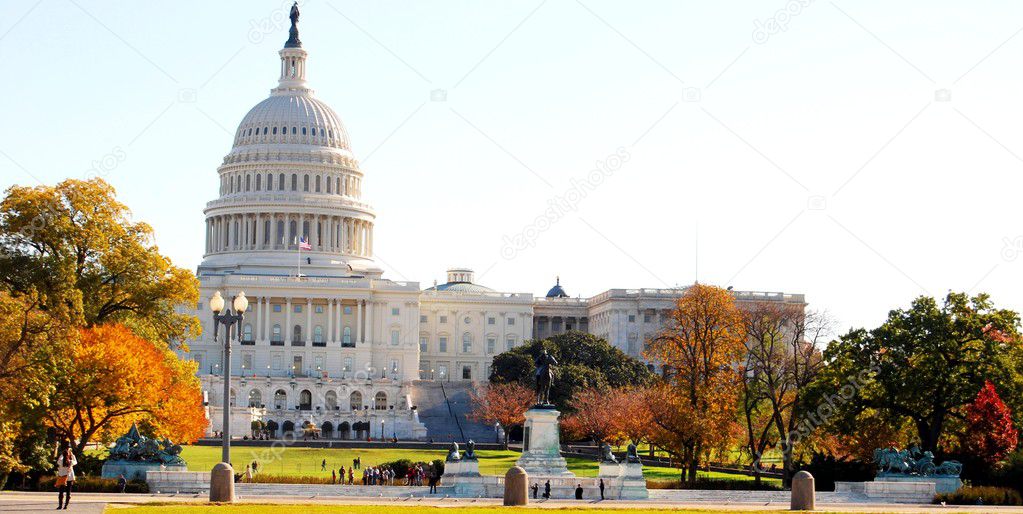 Washington DC Capitol in the Fall Season , USA