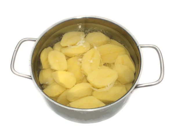 Skalad kokt potatis — Stockfoto