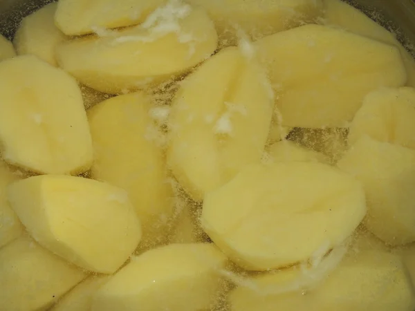 stock image Peeled boiled potatoes