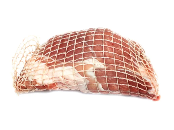 Ruwe varkensvlees gerold geroosterd, geroosterd broodje — Stockfoto
