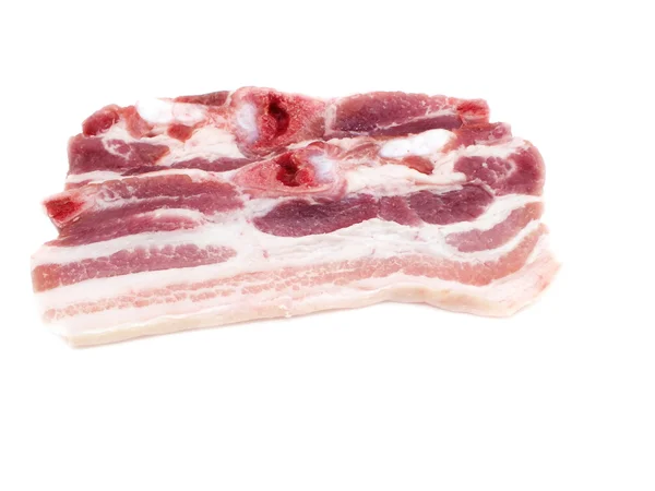 Szelet nyers sertéshús belly — Stock Fotó