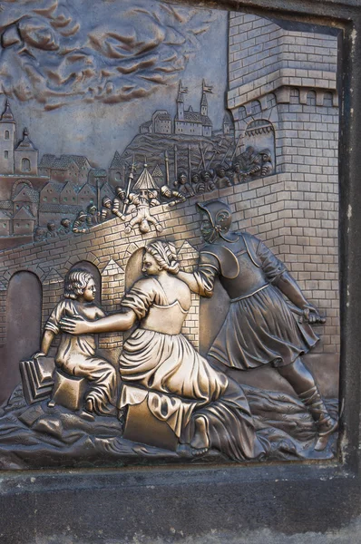Статуя Святого Иоанна Непомукского — стоковое фото