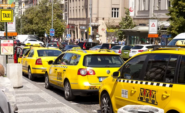 Prag taksi — Stok fotoğraf